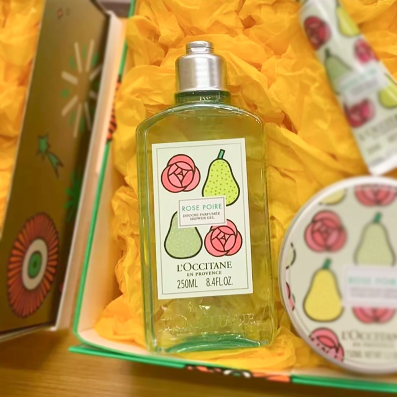 商品L'Occitane|欧舒丹 清新保湿沐浴啫喱沐浴露 250ml 玫瑰雪梨【22年限量款】,价格¥195,第11张图片详细描述