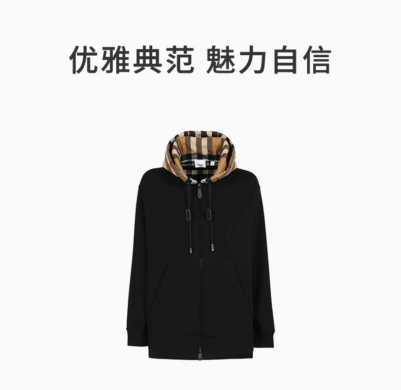 商品[国内直发] Burberry|BURBERRY 黑色女士外套 8041071,价格¥5337,第4张图片详细描述