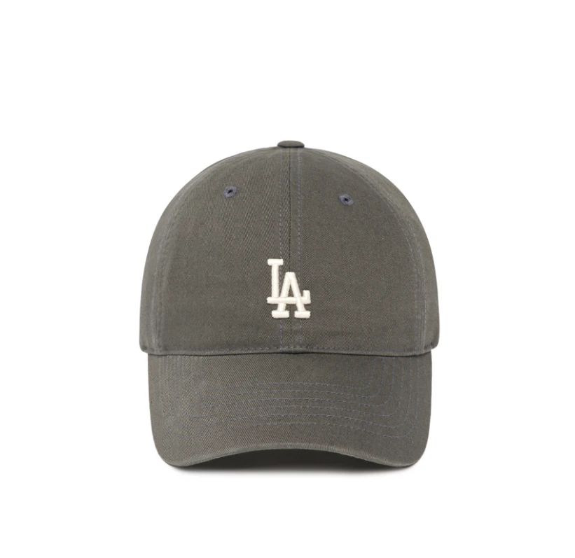 商品MLB|【享贝家】ZY- MLB 复古软顶LA小标棒球帽 遮阳鸭舌帽 男女同款 炭灰色 3ACP7701N-07CGS,价格¥184,第2张图片详细描述