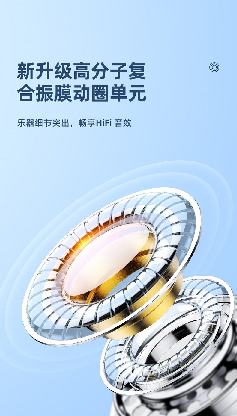商品[国内直发] JOYROOM|机乐堂（JOYROOM） JR-T03S Air双边真无线蓝牙耳机HIFI无损音质蓝牙5.1高清通话 白色,价格¥369,第3张图片详细描述