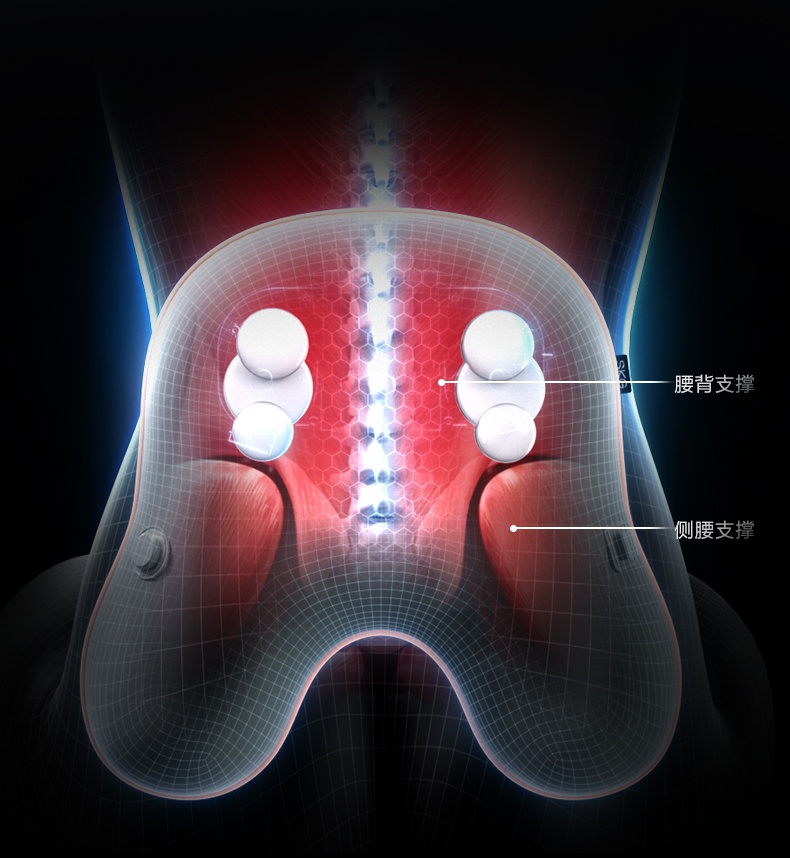 商品[国内直发] SKG|腰部按摩仪器T5背部颈椎热敷车载午睡全身腰部按摩仪靠垫,价格¥529,第20张图片详细描述