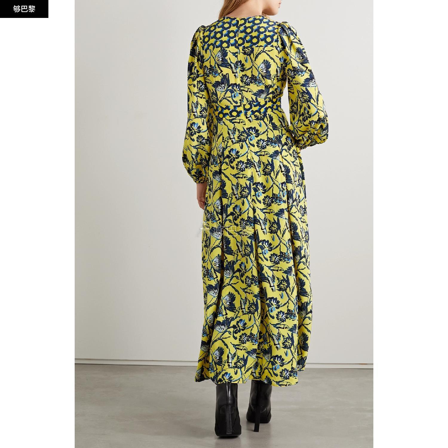 商品Diane von Furstenberg|【特惠6.0折】包邮包税【预售7天发货】 DIANE VON FURSTENBERG 23秋冬 女士 连衣裙 Anjali 花卉印花双绉超长连衣裙 1647597289317392 DVFDL4Q028BFLYL ,价格¥4287,第7张图片详细描述