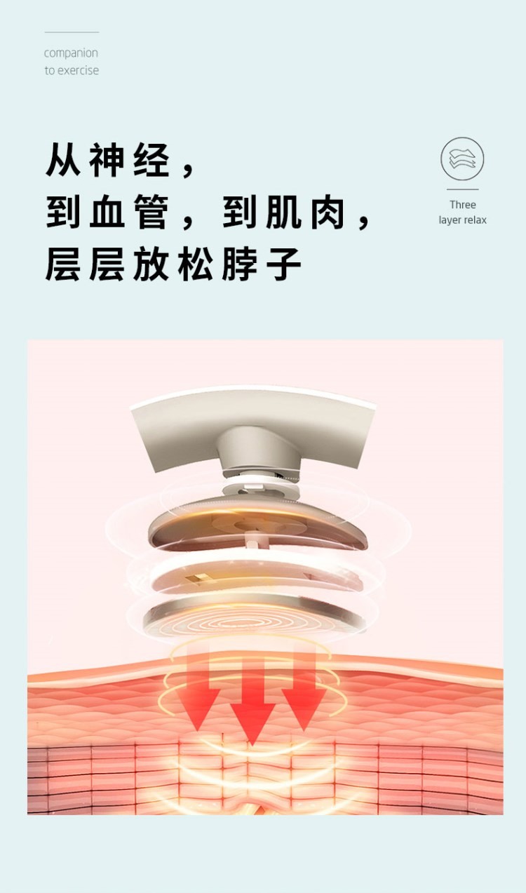 商品[国内直发] SKG|颈椎按摩器肩颈部4356按摩仪多功能护颈仪智能可热敷,价格¥251,第18张图片详细描述