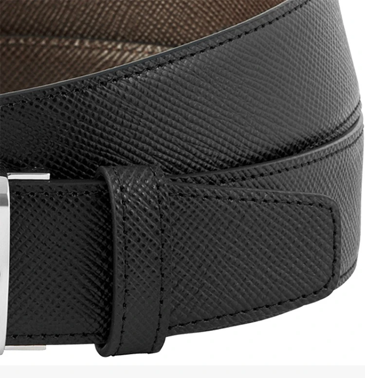 商品MontBlanc|Mont Blanc 万宝龙 男士黑色小牛皮腰带 116707,价格¥1626,第8张图片详细描述