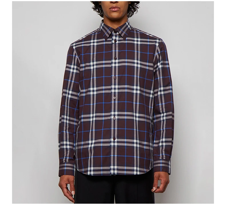 商品Burberry|BURBERRY 格纹男士衬衫 8055727,价格¥2509,第5张图片详细描述