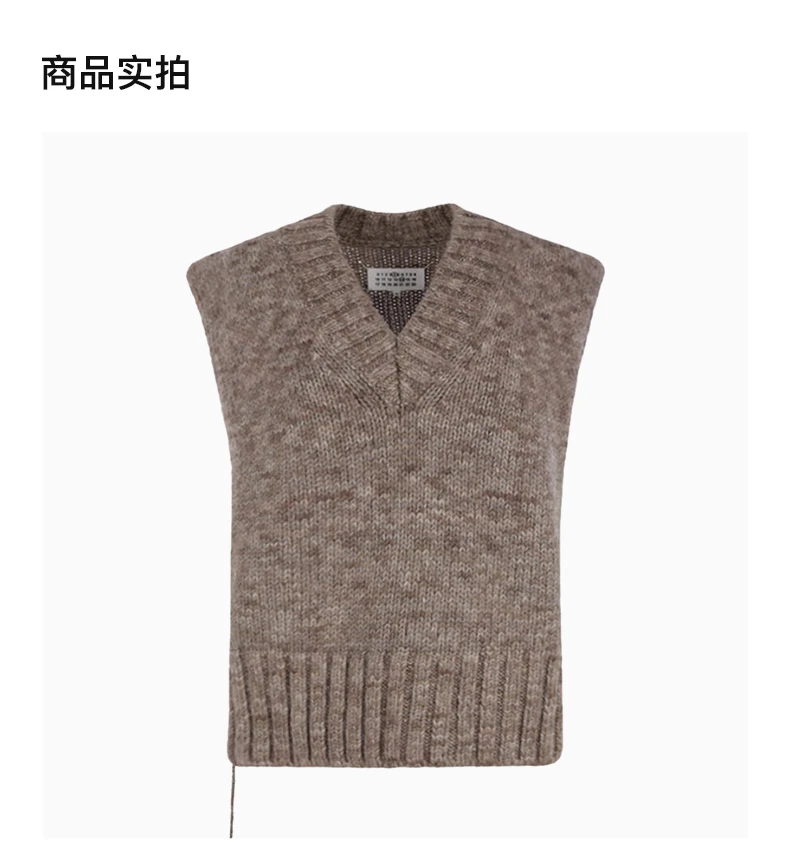 商品MAISON MARGIELA|MAISON MARGIELA 无袖针织斗篷 SI0TH0001-S17802-741M,价格¥2713,第4张图片详细描述