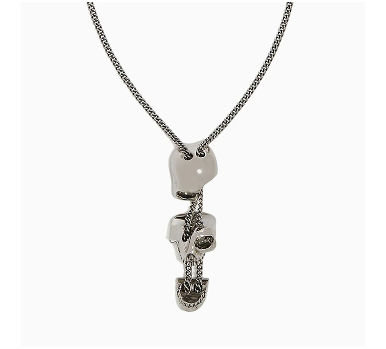商品Alexander McQueen|ALEXANDER MCQUEEN 银色男士吊坠 554496-J160Y-0446,价格¥1502,第4张图片详细描述