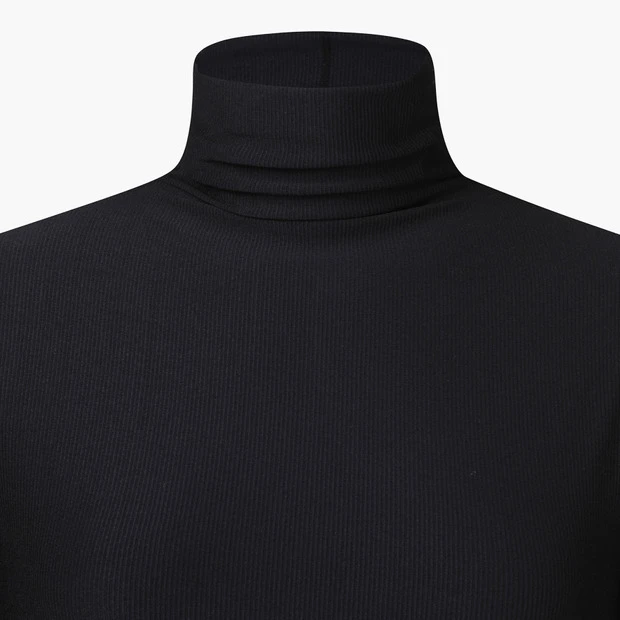 商品【预售商品15天发货】 DESCENTE|高球系列女性高领罗纹材质长袖T恤 DO32WFTL96-BLKG,价格¥893,第17张图片详细描述