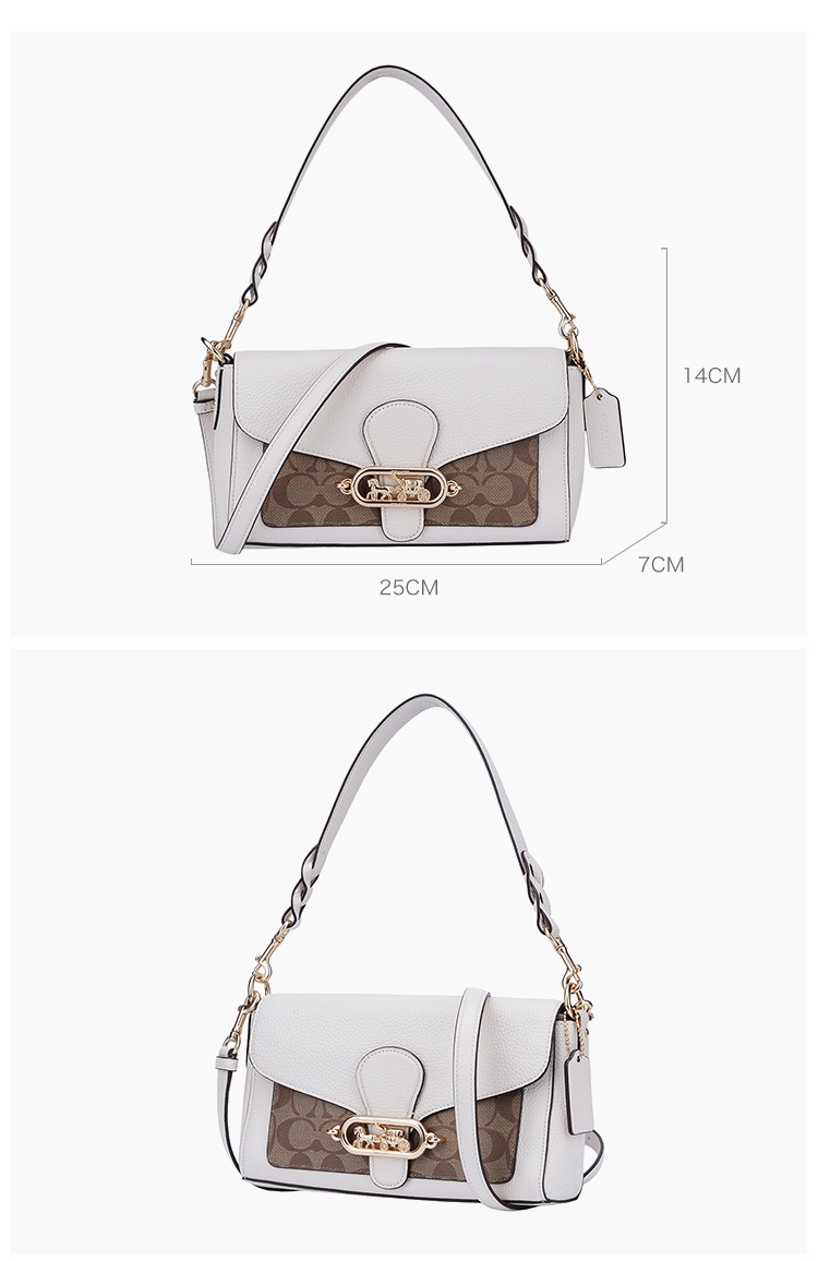 商品Coach|蔻驰女士单肩斜挎JADE小方包,价格¥1617,第8张图片详细描述