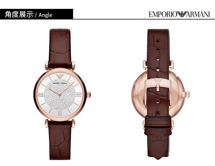 商品[国内直发] Armani|Armani阿玛尼满天星皮带防水石英女表AR11269,价格¥1087,第3张图片详细描述