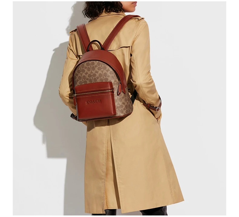 商品Coach|COACH 女士拼色双肩包 C8847B4NQ4,价格¥2024,第7张图片详细描述