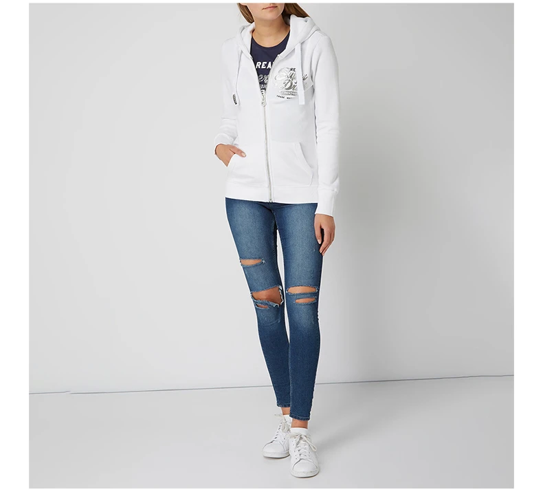 商品[国内直发] Superdry|SUPERDRY 白色女士卫衣/帽衫 G20105SQ-RY8,价格¥222,第7张图片详细描述