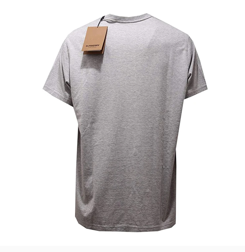 商品[国内直发] Burberry|BURBERRY 灰色男士T恤 8014023,价格¥2317,第5张图片详细描述
