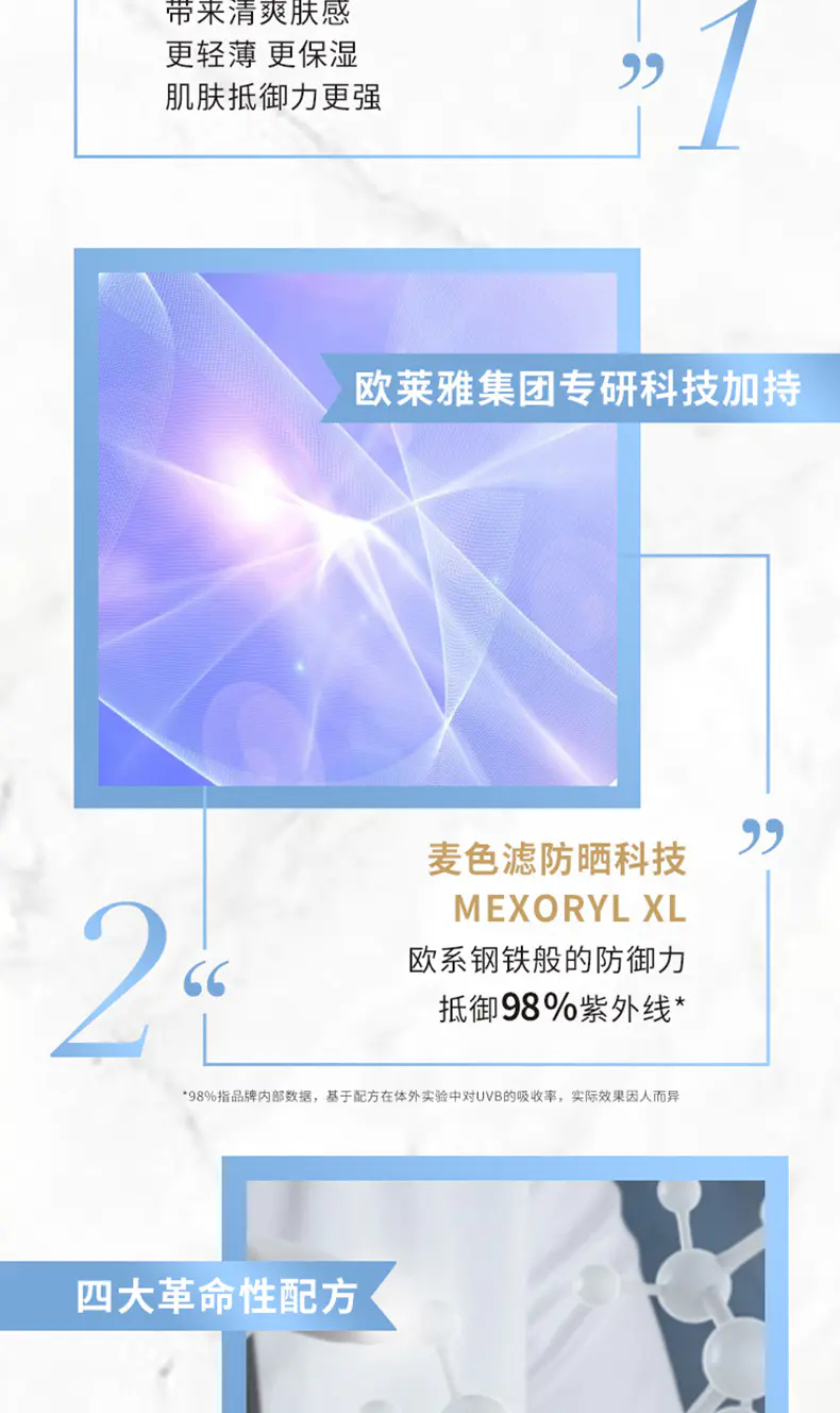 商品L'Oreal Paris|欧莱雅小金管防晒30ml高倍防晒日常通勤优选【香港直邮】,价格¥90,第5张图片详细描述