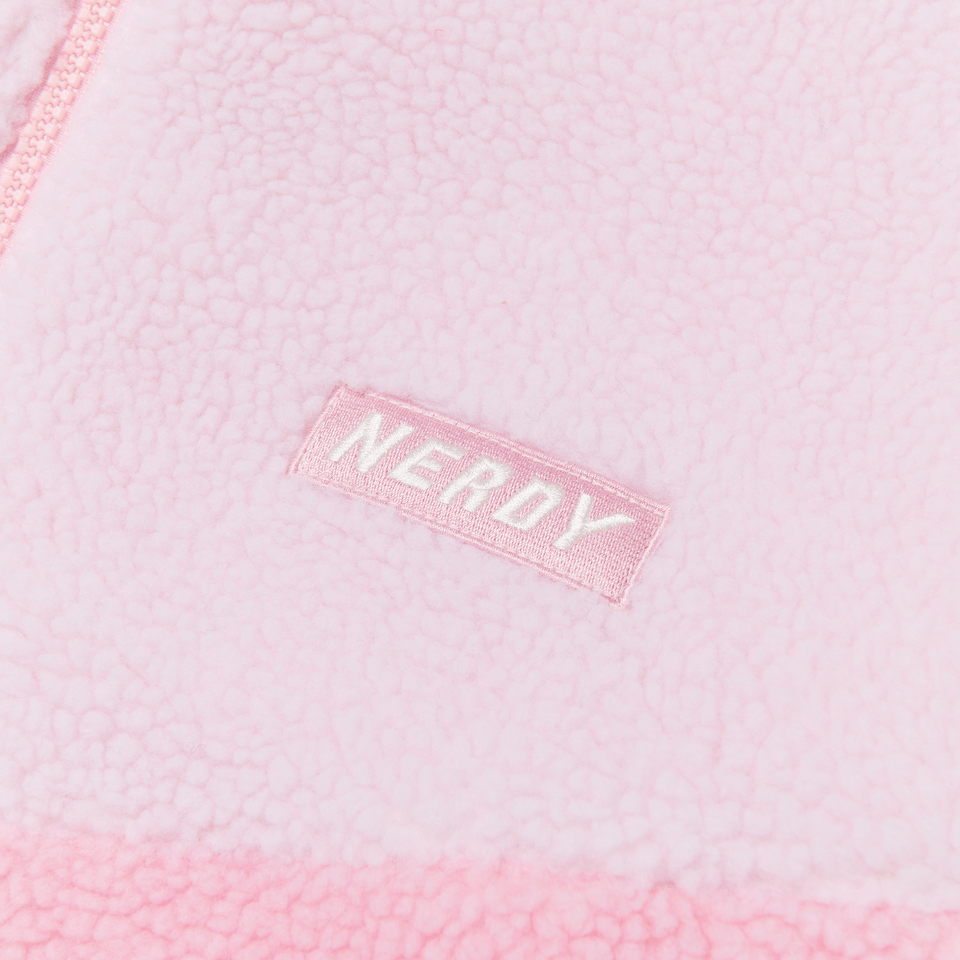 商品NERDY|【享贝家】NERDY 新款男女情侣款运动休闲加绒夹克 黑色\奶白色\粉红色（预售款，10天发货）PNEW22KJ0215,价格¥392,第13张图片详细描述