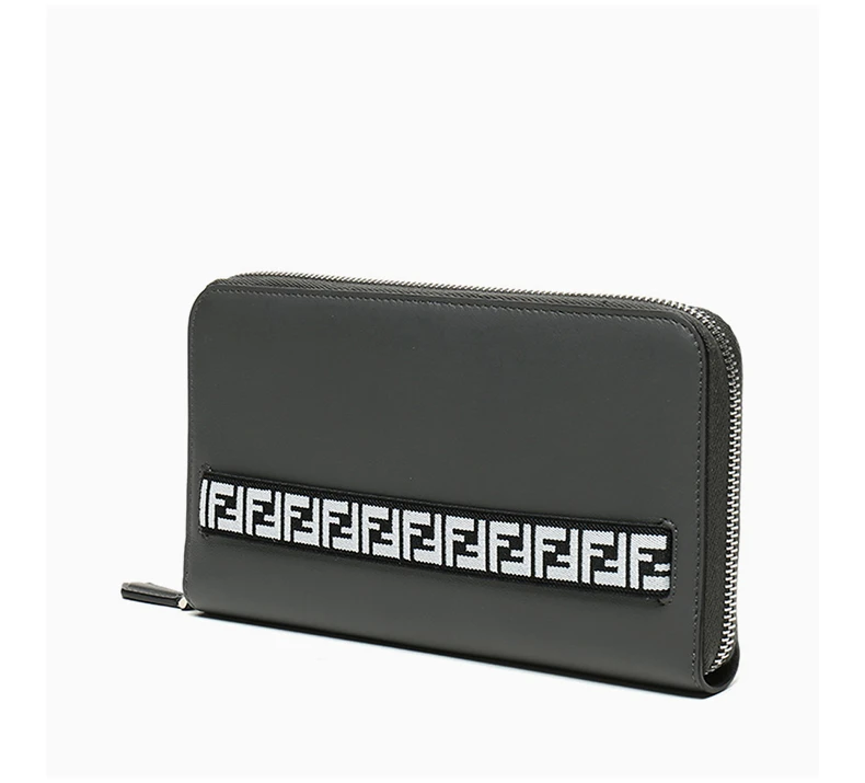 商品Fendi|FENDI 男灰色男士手拿包 7M0276-A8VC-F128U,价格¥3773,第6张图片详细描述