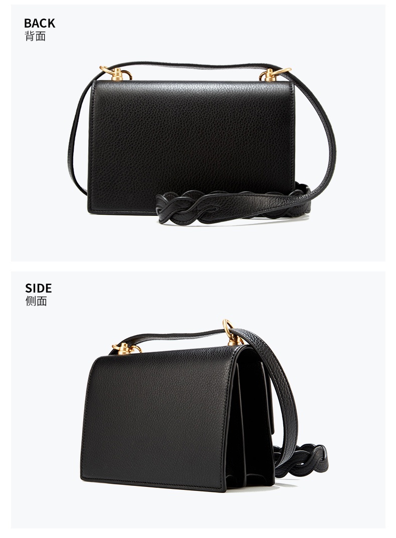 商品[国内直发] Tory Burch|托里·伯奇 奢侈品 TB女包KIRA系列迷你黑色衍缝皮质单肩斜挎链条包88208,价格¥3676,第3张图片详细描述