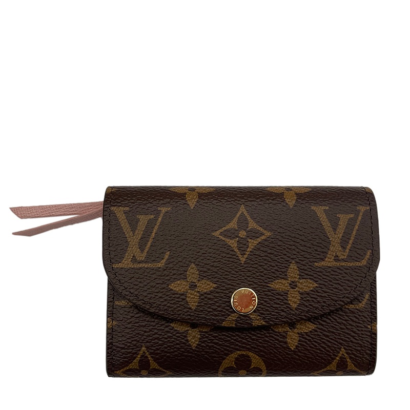 商品Louis Vuitton|【预售十天】Louis Vuitton/路易威登 经典ROSALIE系列 女士老花帆布粉色牛皮内衬小号卡包零钱包M62361,价格¥2934,第6张图片详细描述