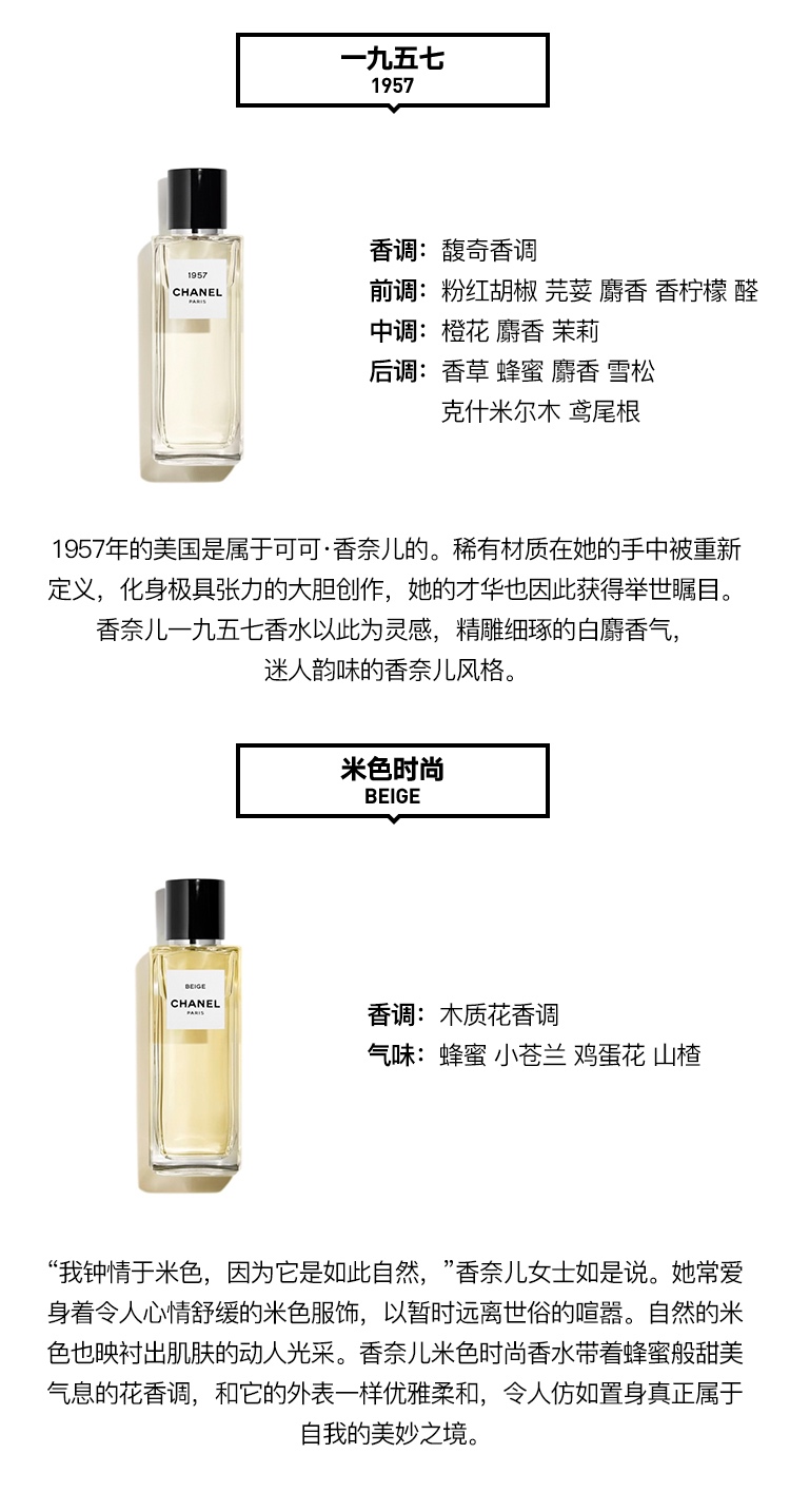 商品Chanel|Chanel香奈儿「珍藏系列 」女士香水 EDP浓香水中性香水75-200ml,价格¥1858,第4张图片详细描述