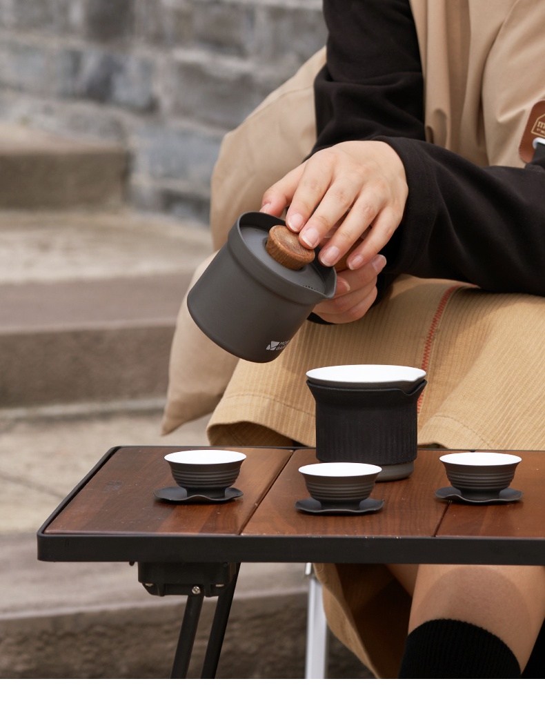 商品[国内直发] MobiGarden|极宴茶具套装4件套户外露营泡茶器围炉煮茶小茶杯便携茶壶水杯品茗茶杯家用会客茶具套装,价格¥298,第22张图片详细描述