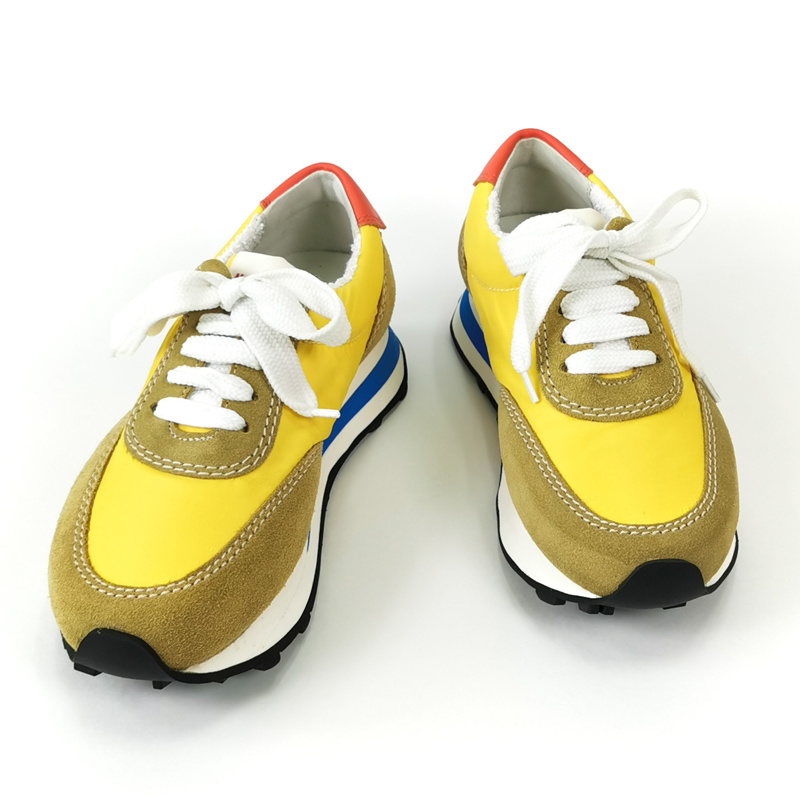 商品Marni|MARNI 女士黄棕拼色休闲风格麂皮混纺面料运动鞋 SNZW006402-P2970-ZL957,价格¥1986,第10张图片详细描述