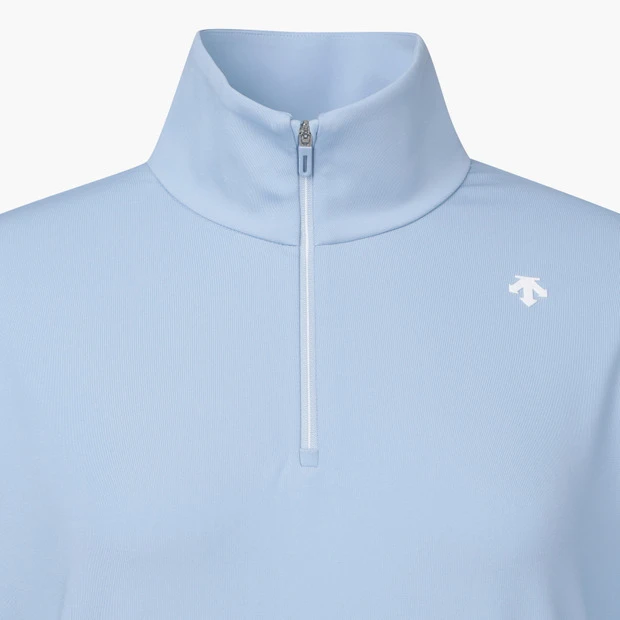 商品【预售商品15天发货】 DESCENTE|GOLF女性高领半拉链长袖T恤适合层搭 DP12WFTL24-LBLG,价格¥1025,第16张图片详细描述