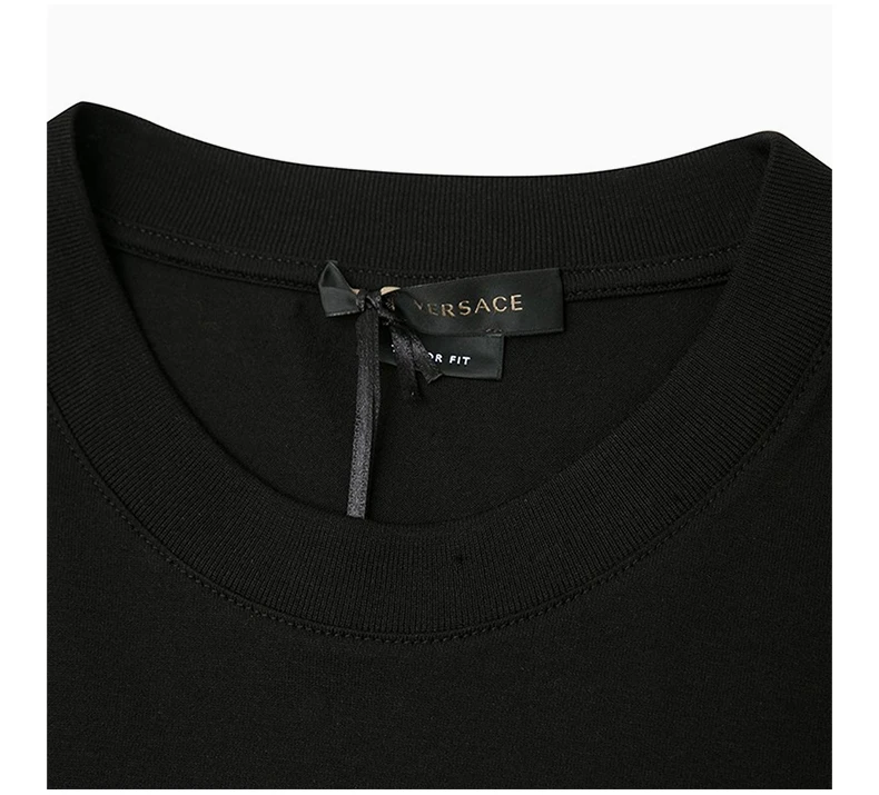 商品Versace|VERSACE 范思哲 男士黑色棉质美杜莎图案T恤 A85161-A228806-A2024,价格¥2102,第6张图片详细描述