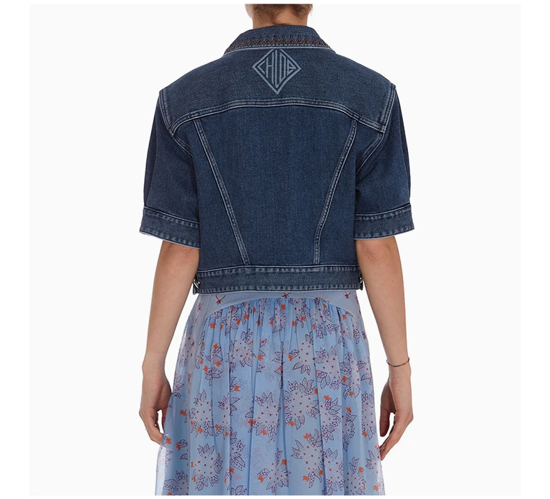 商品Chloé|CHLOE' 蓝色女士夹克 C21UDV11151-485,价格¥2556,第8张图片详细描述