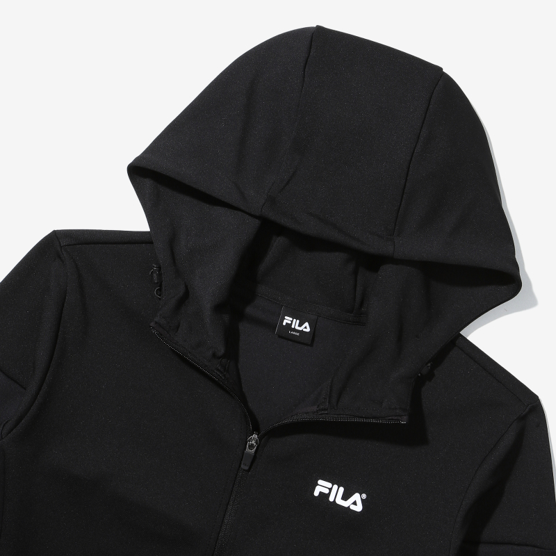 商品Fila|【享贝家】（国内现货）FILA  Damboru连帽训练夹克运动休闲外套 男女同款 白色/黑色 FS2FTD3204M G-QD,价格¥282,第13张图片详细描述