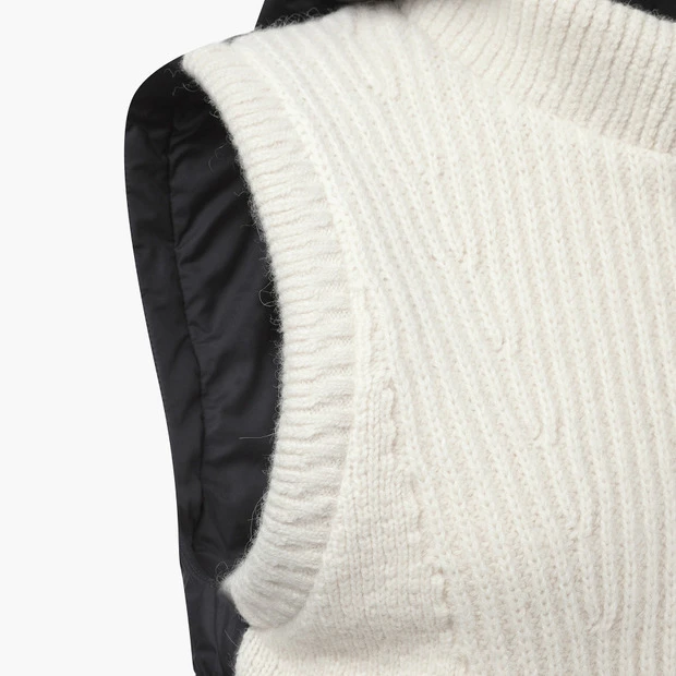 商品【预售商品15天发货】 DESCENTE|高球系列女性针织混合羽绒背心时尚保暖 DO42WFDVO4-IVYG,价格¥1596,第12张图片详细描述