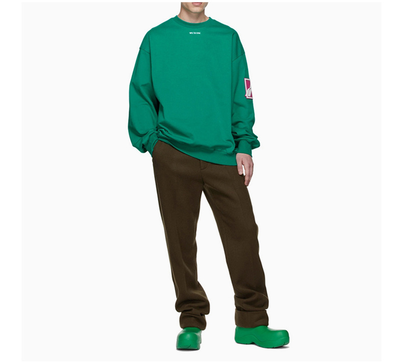 商品We11done|WE11DONE 男女同款绿色圆领卫衣 WD-TS3-21-526-U-GR,价格¥1730,第8张图片详细描述