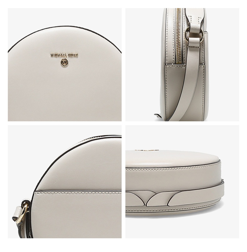 商品Michael Kors|Michael Kors  DELANCEY中号女士牛皮革单肩斜挎圆饼包 32S0GD8C8L-LIGHT-SAND,价格¥1349,第8张图片详细描述