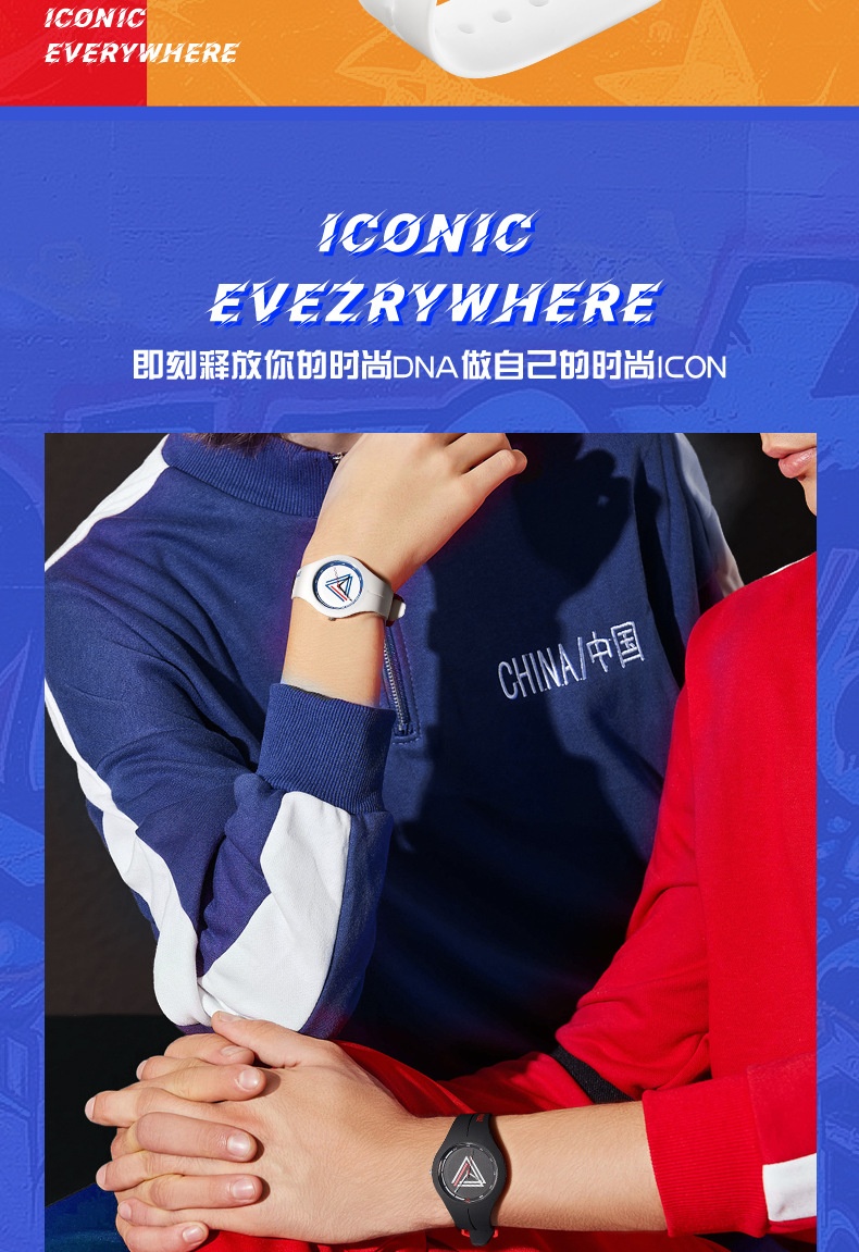 商品[国内直发] Mark Fairwhale|马克华菲新款街头潮流腕表 时尚简约学生手表防水石英表,价格¥199,第2张图片详细描述