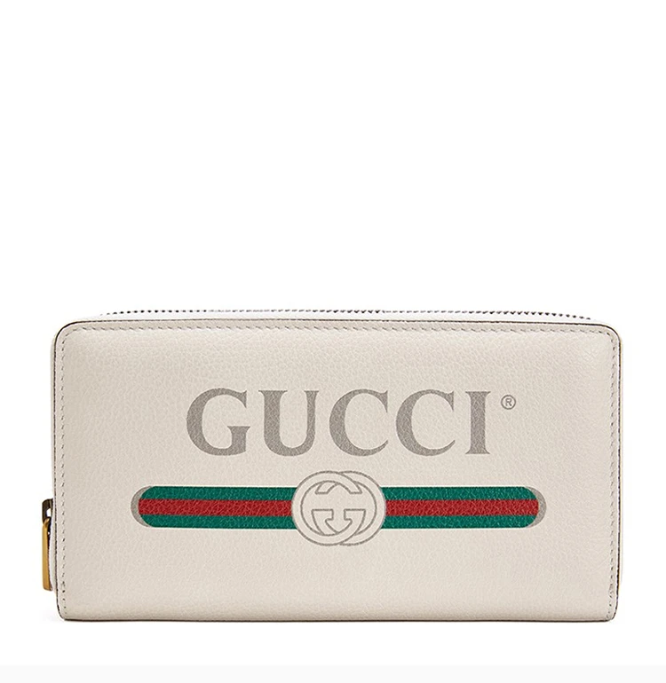 商品[国内直发] Gucci|GUCCI 白色男士长款钱夹 496317-0GCAT-8820,价格¥7752,第4张图片详细描述