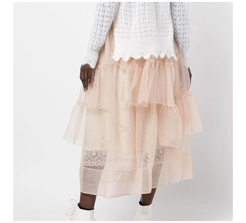 商品Simone Rocha|SIMONE ROCHA 女粉色女士半裙 30410035-NUDE,价格¥4799,第6张图片详细描述