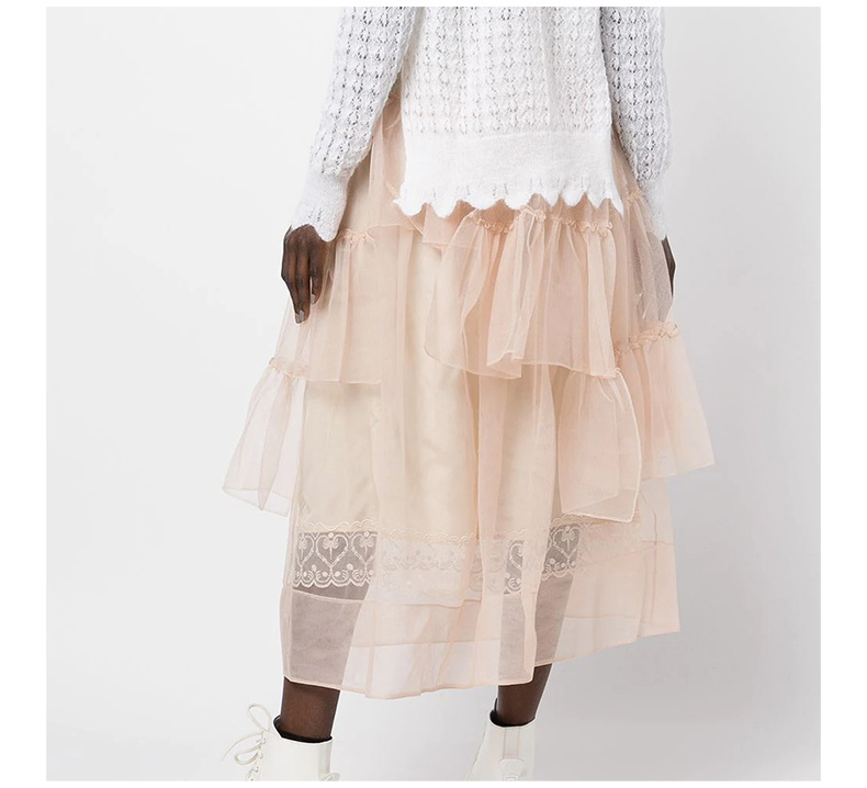 商品Simone Rocha|SIMONE ROCHA 女粉色女士半裙 30410035-NUDE,价格¥4207,第8张图片详细描述