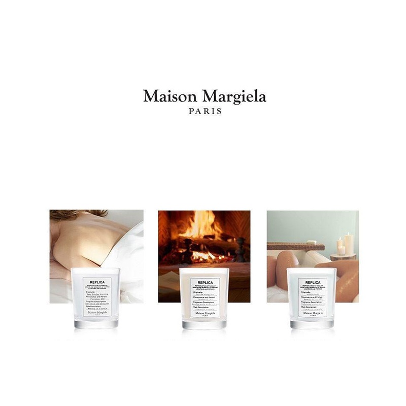商品MAISON MARGIELA|MaisonMargiela香薰蜡烛礼盒套装70g*3（慵懒周末、温暖壁炉、泡泡浴）,价格¥576,第2张图片详细描述