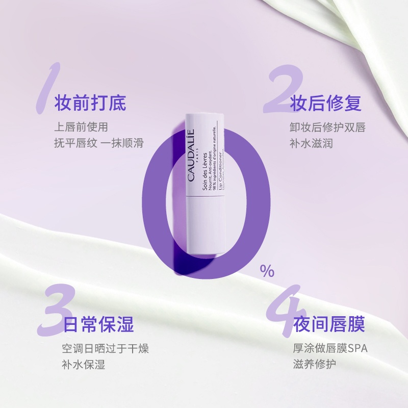 商品Caudalie|欧缇丽 葡萄秋冬滋养护理套装 护手霜30ml+唇膏4.5g,价格¥122,第8张图片详细描述