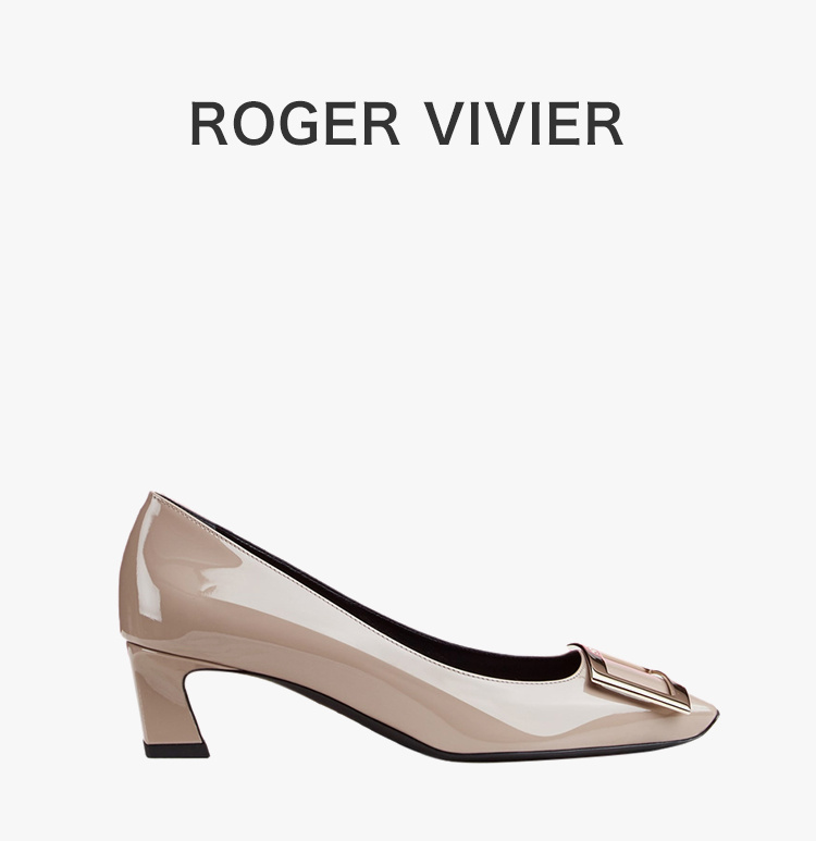 商品Roger Vivier|ROGER VIVIER 灰色女士中跟鞋 RVW44815280-D1P-C415,价格¥4791,第3张图片详细描述