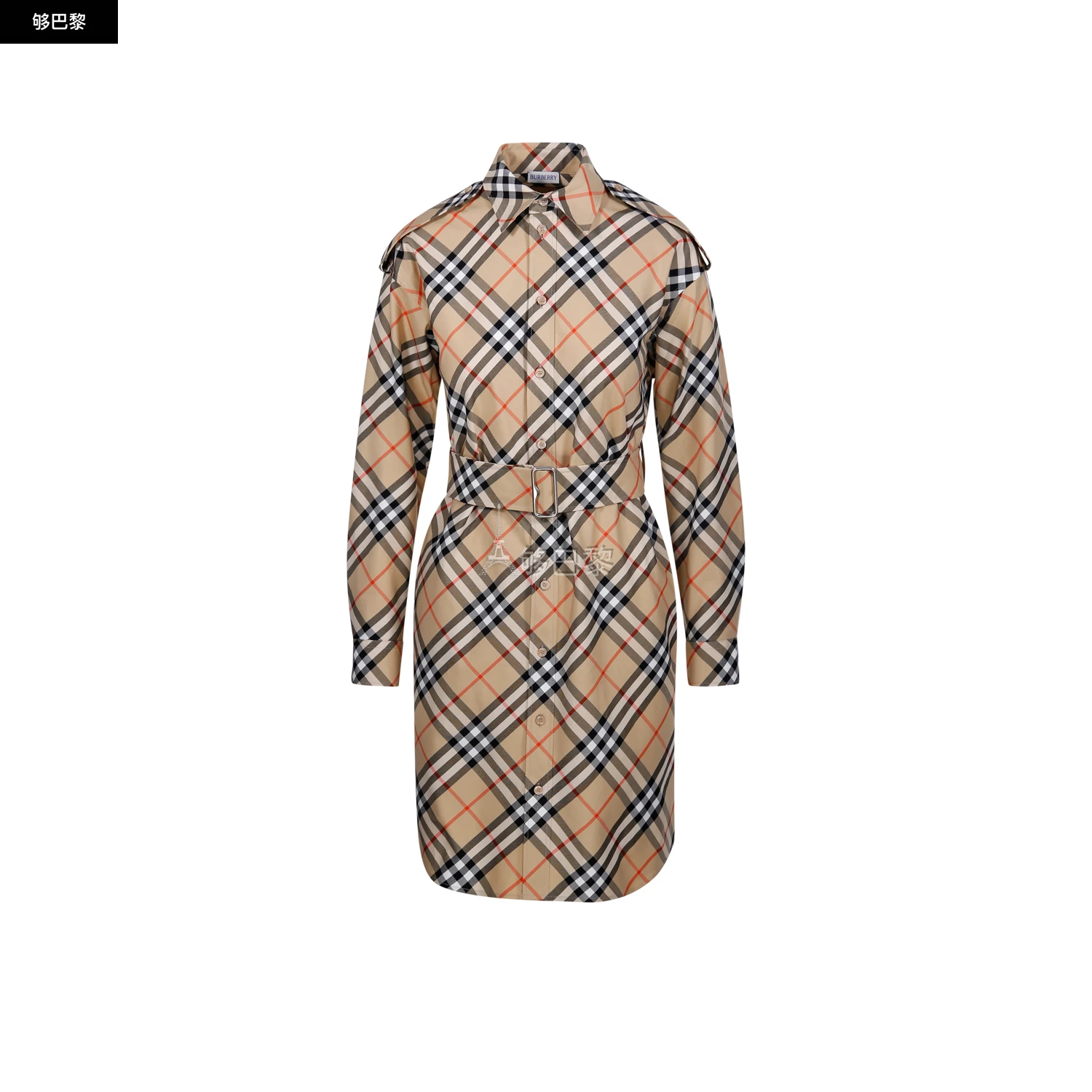 商品Burberry|【特惠6.0折】包邮包税【预售7天发货】 BURBERRY 2024春夏 女士 连衣裙 连衣裙 3338847 8086610B9368 ,价格¥6070,第4张图片详细描述