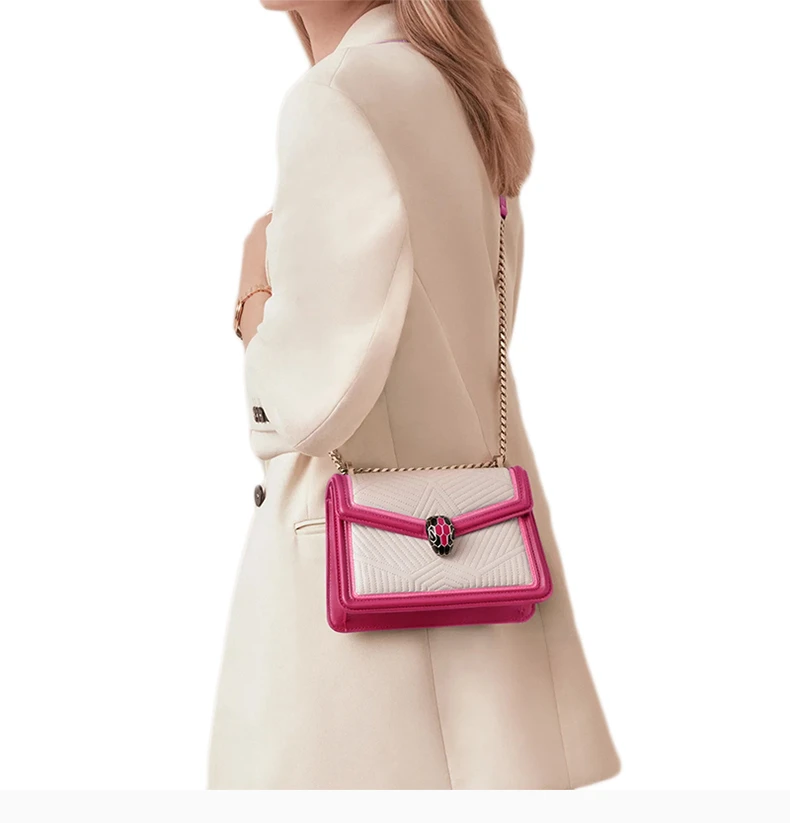 商品[国内直发] BVLGARI|BVLGARI 女士白色斜挎包 289943,价格¥17992,第9张图片详细描述