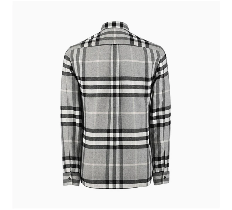 商品Burberry|BURBERRY 浅灰色男士衬衫 3942159,价格¥1925,第5张图片详细描述