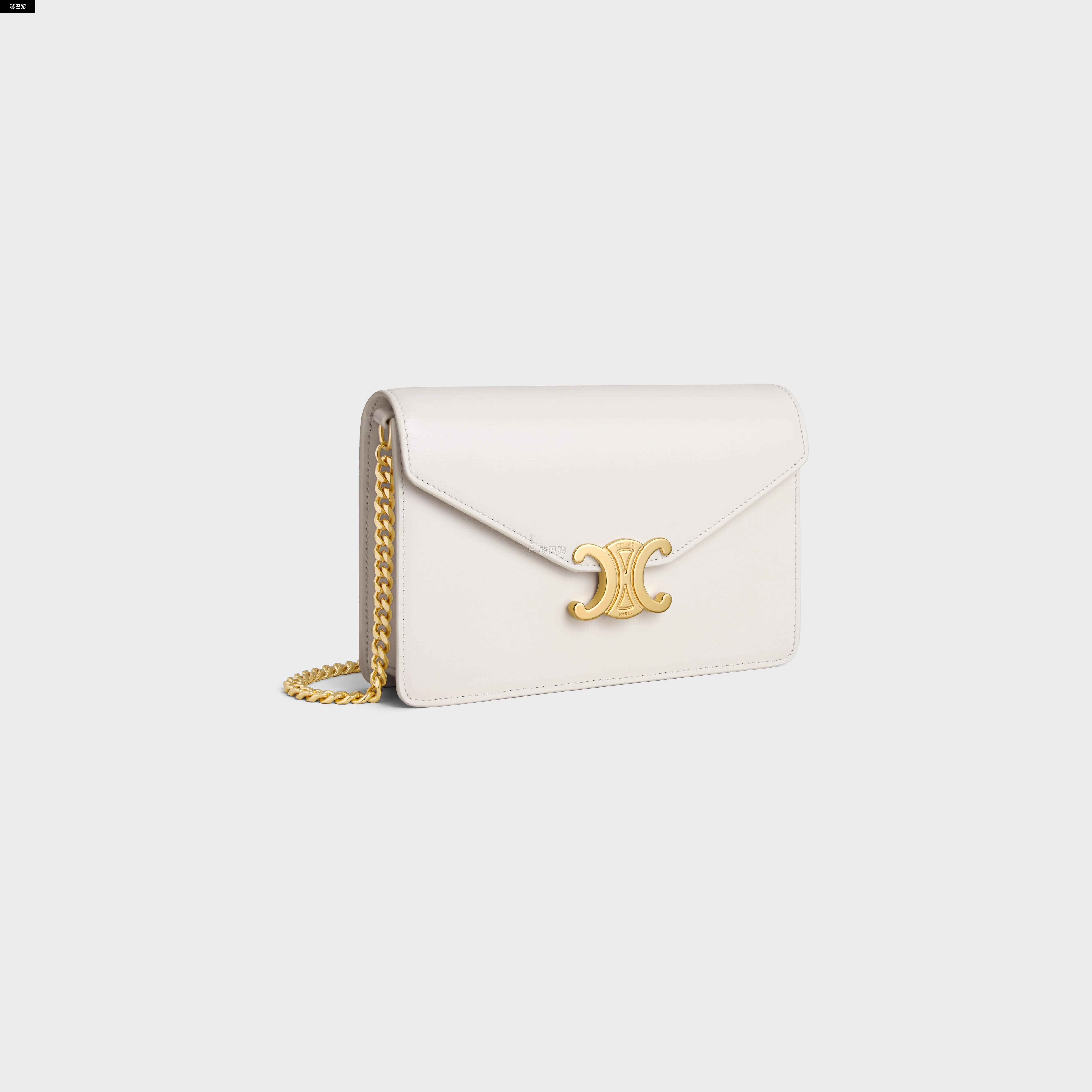 商品Celine|【预售】 赛琳 25春夏 女士 单肩包 POCHETTE AVEC CHAÎNE MARGO EN VEAU BRILLANT 10L033DPV.01RC ,价格¥14828,第4张图片详细描述