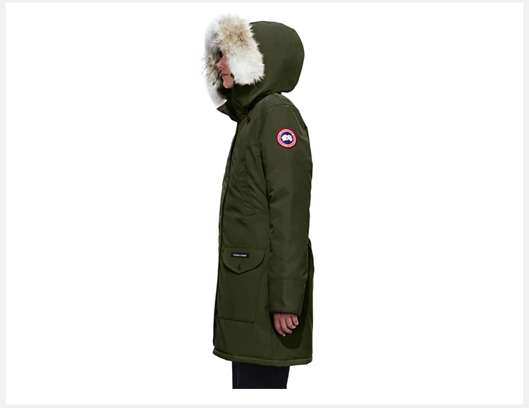 商品[国内直发] Canada Goose|Canada Goose 加拿大鹅 trillium羽绒服女士中长款 6660L-military-green,价格¥11949,第9张图片详细描述