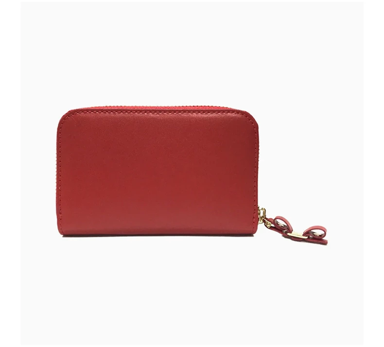 商品Salvatore Ferragamo|SALVATORE FERRAGAMO 女士红色蝴蝶结皮革卡片包 22-D288-691276,价格¥1271,第6张图片详细描述
