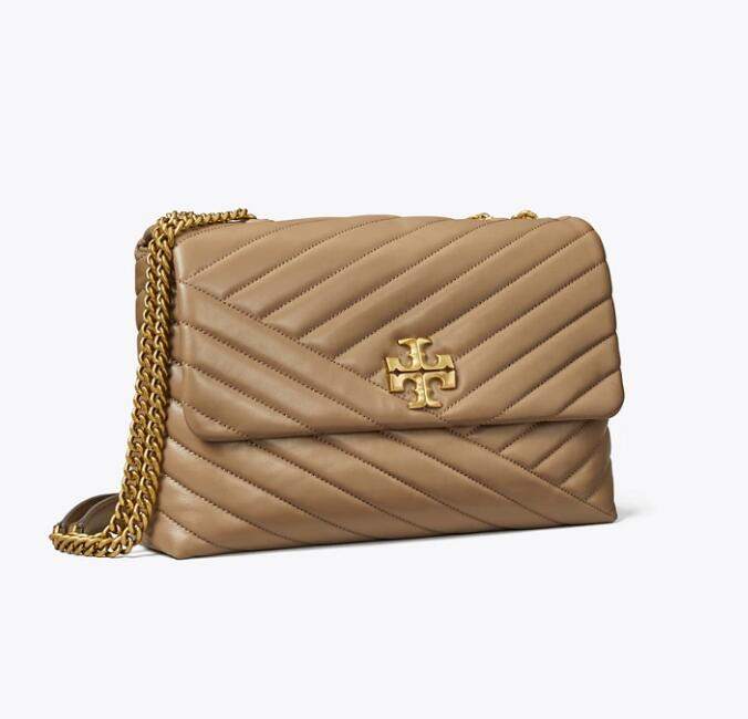 商品[国内直发] Tory Burch|汤丽柏琦TB女包车缝线链条斜挎包翻盖单肩女棕色75576-284,价格¥3351,第12张图片详细描述