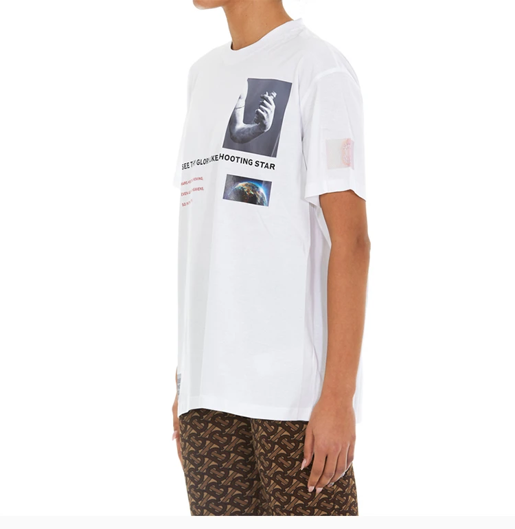 商品Burberry|BURBERRY 白色女士T恤 8024656,价格¥1616,第4张图片详细描述