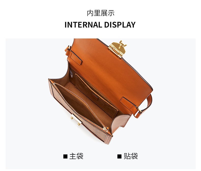 商品[国内直发] MCM|MCM 奢侈品 女士干邑色中号牛皮革配人造革单肩斜挎包MWSCSXT01CO001,价格¥7881,第5张图片详细描述