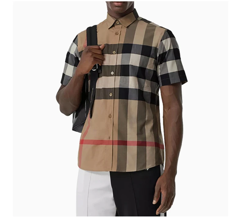 商品[国内直发] Burberry|BURBERRY 格纹男士衬衫 8017322,价格¥3782,第7张图片详细描述