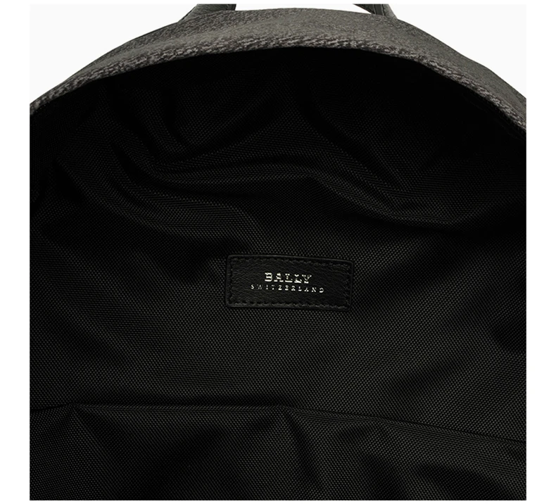 商品Bally|Bally 巴利 炭灰色尼�龙男士双肩包 6215637,价格¥3545,第8张图片详细描述